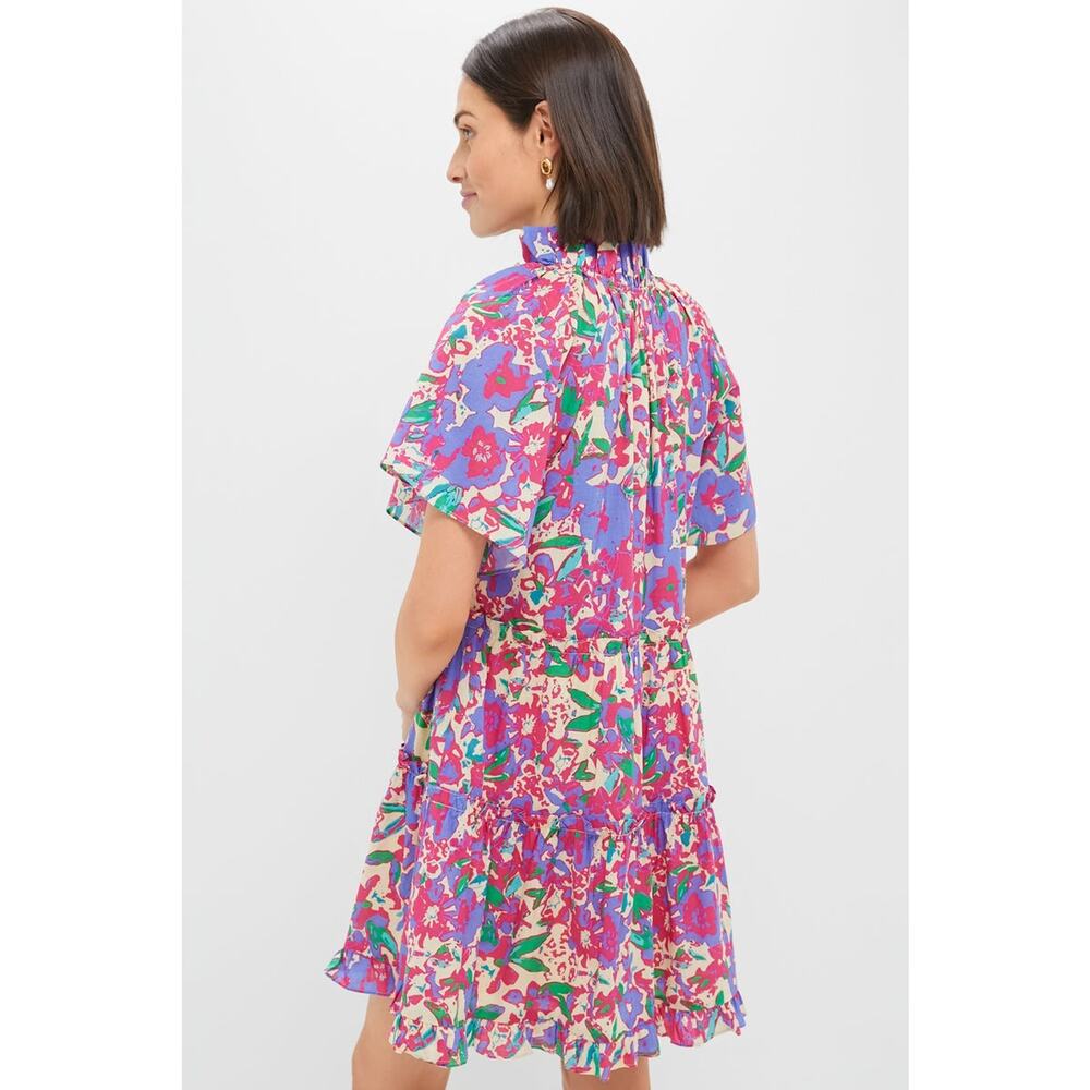 HYACINTH HOUSE Magenta Multi Floral Thea Mini Dress Size XL NWT - Picture 2 of 8